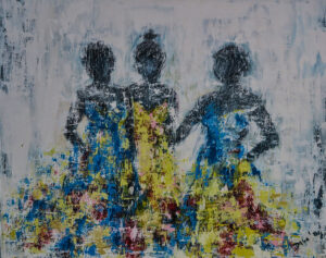 Bild Trois Femmes Acryl auf Leinwand